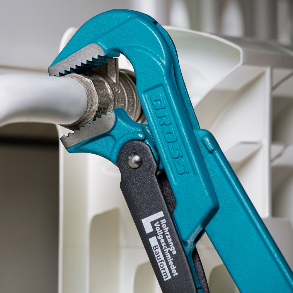 Ключ трубный рычажный 1, №1, цельнокованый, CrV, тип L Gross