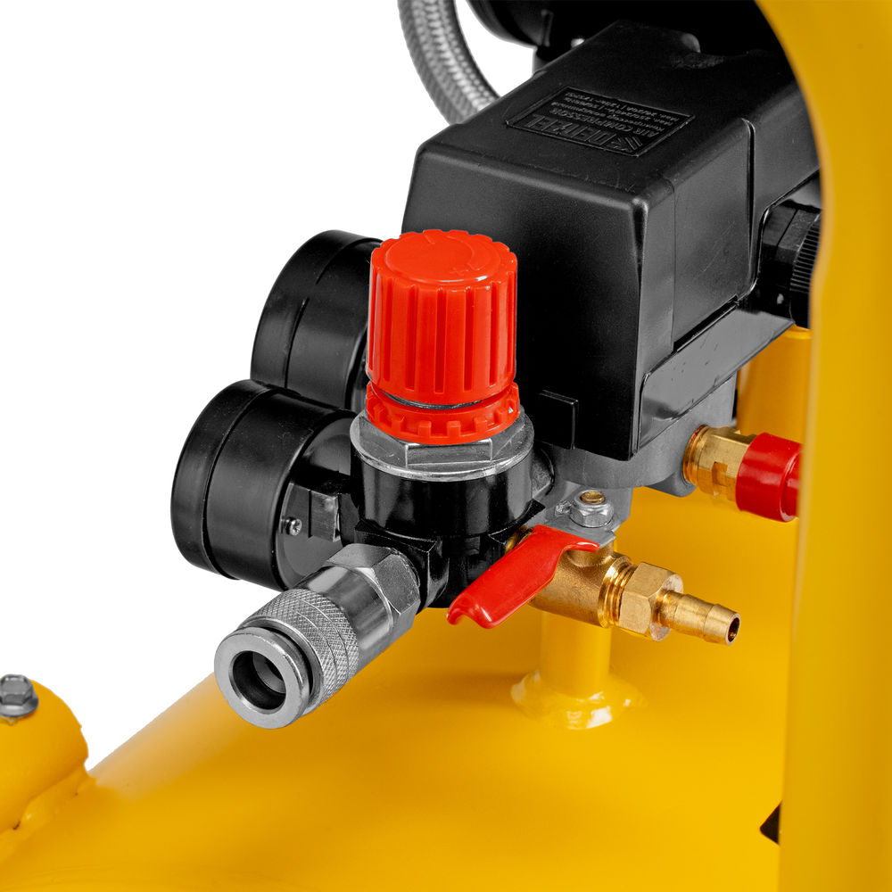 Компрессор безмасл. малошумный DLP-3000/100, 3 кВт, 2х1,5 кВт,100 л, 2850 об/мин,500 л/мин Denzel (58145)