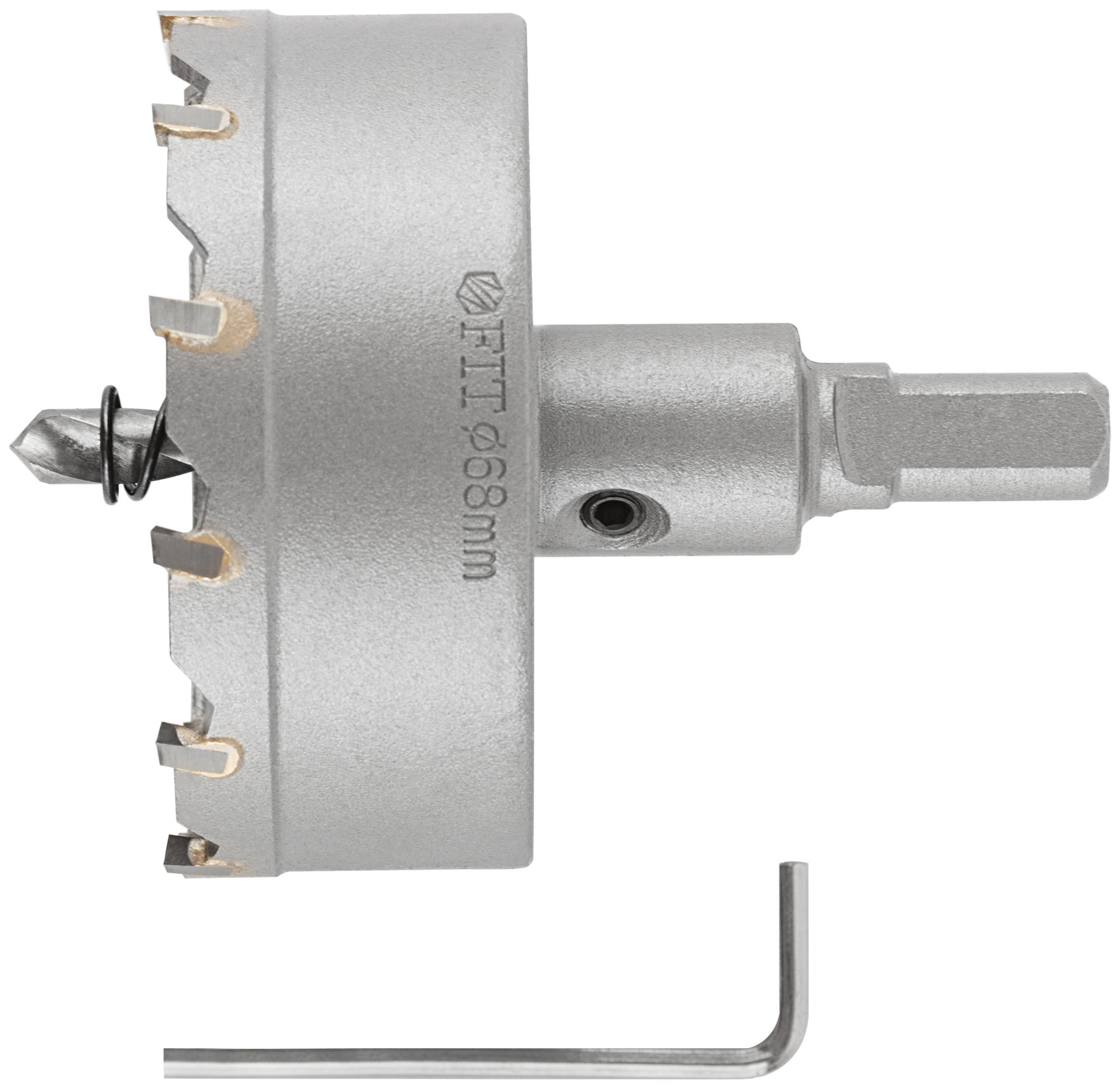 Коронка кольцевая с карбидными вставками Профи (для отверстий в нержавеющей стали) 68 мм (36854)