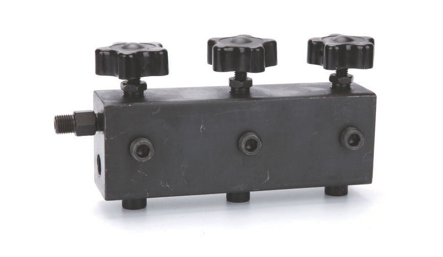 Кран гидравлический распределительный; 700 бар; 3 потребителя; 3/8-внут, ТЕХРИМ, КГР7-3