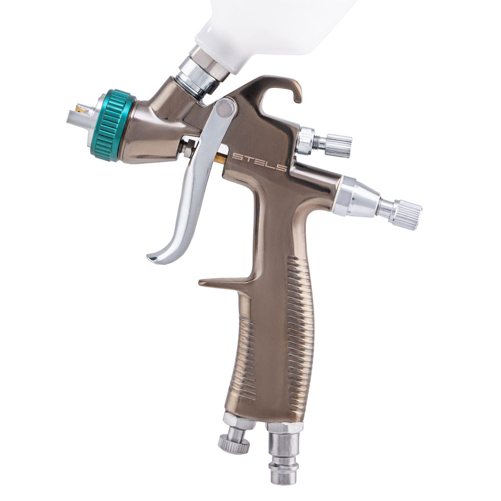 Краскораспылитель AG 970 LVLP, профессиональный, гравитационного типа, сопло 0.8 мм Stels (57369)