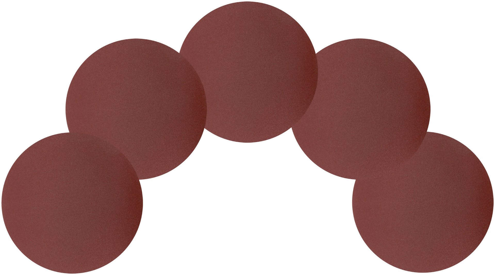 Круги шлифовальные сплошные (липучка), алюминий-оксидные, 150 мм, 5 шт. Р 150 (39807)