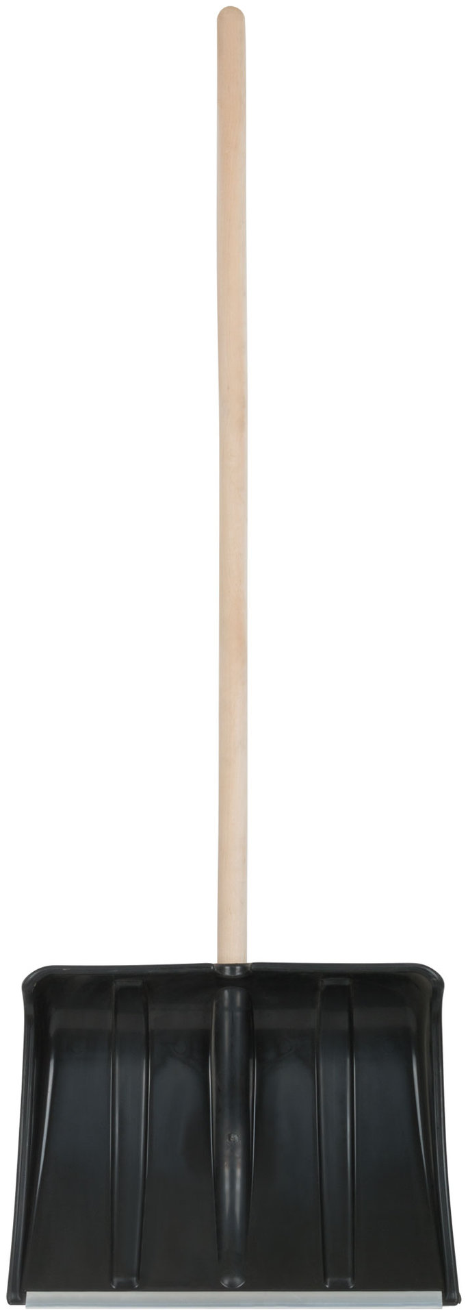 Лопата для уборки снега Ледо пластиковая, деревянный черенок 495х375x1320 мм (68101)