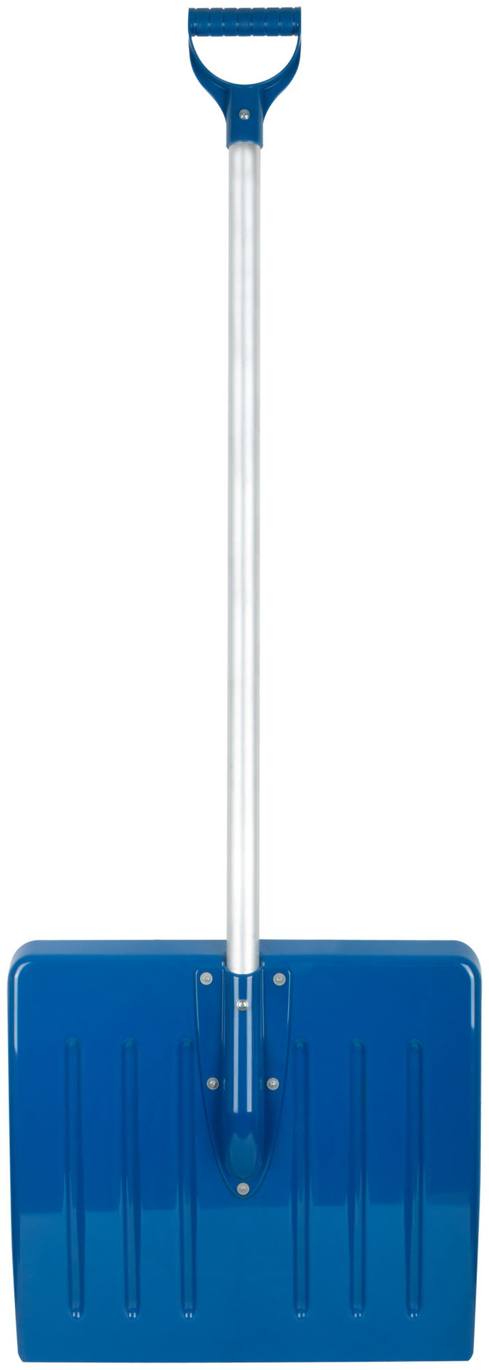 Лопата для уборки снега Профи поликарбонатная, алюминиевый черенок, средняя 460х420х1350 мм (68118)