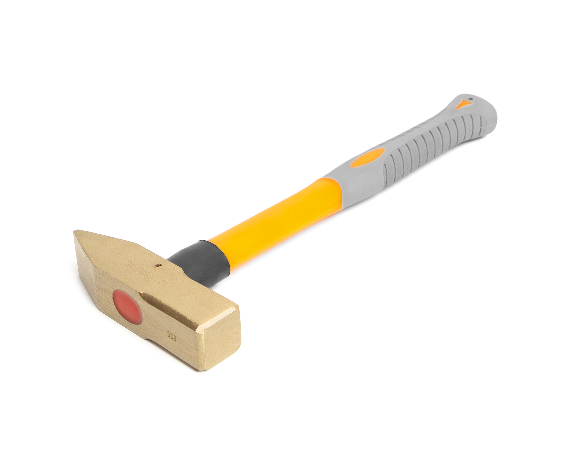 Молоток слесарный 0.5 квадратный боек сплав AlCu искробезопасный с фиберглассовой рукояткой HORTZ