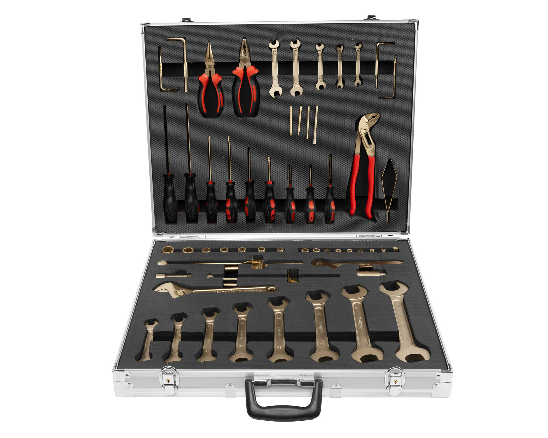 Набор взрывобезопасного инструмента (56 предметов) AlCu № N-56, HORTZ