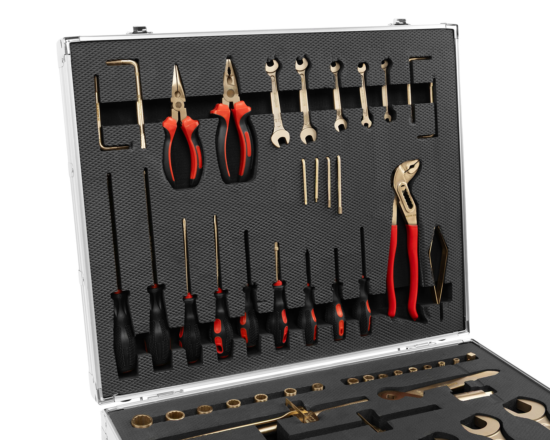 Набор взрывобезопасного инструмента (56 предметов) BeCu № N-56, HORTZ