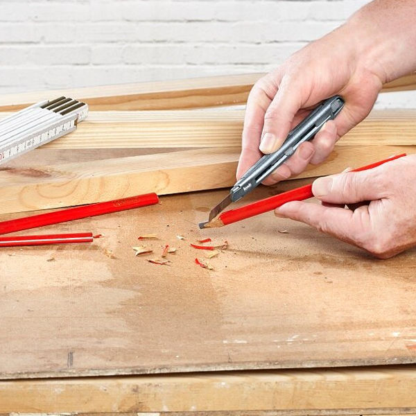 Нож выдвижной kwb, 9мм, фиксирующее колесико (15809)