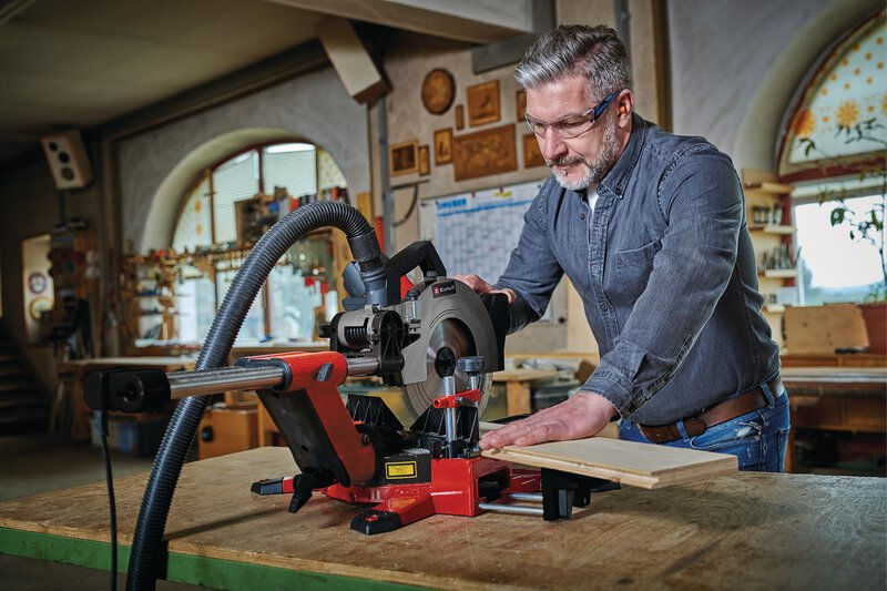 Пила торцовочная Einhell TE-SM 2534 Dual, 1800Вт,250х30мм,пропил 310х90мм,расширители X-Tend (4300870)