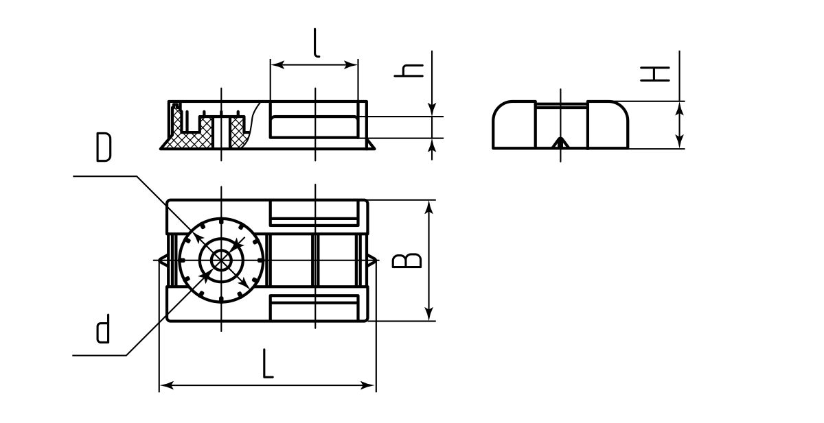 Площадка под монтажный пистолет ПМОп 29х20 (сер) (100шт.) (Fortisflex) (89421)