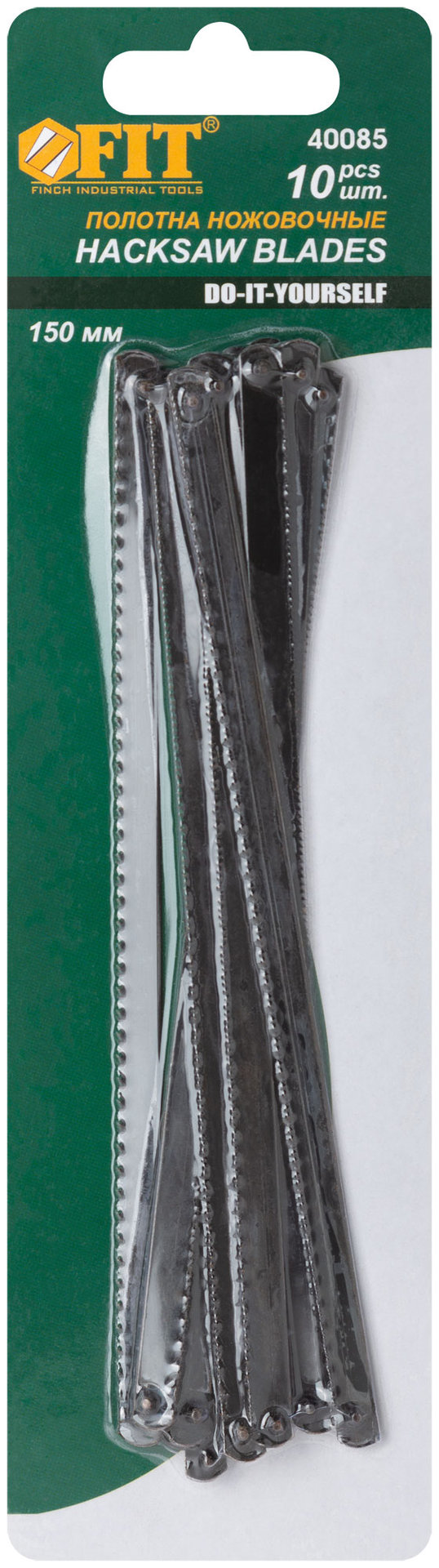 Полотна по металлу 150 мм, углеродистая сталь, 10 шт. (40085)