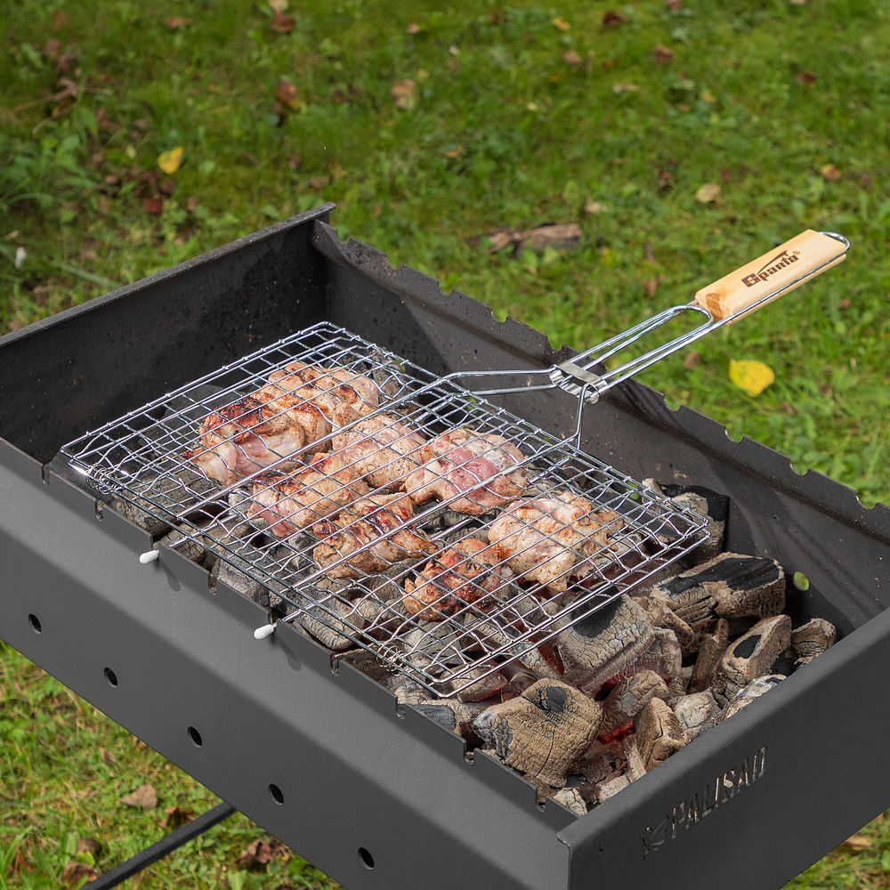 Решетка-гриль 220 х 340 мм, хромированная Sparta (69567)