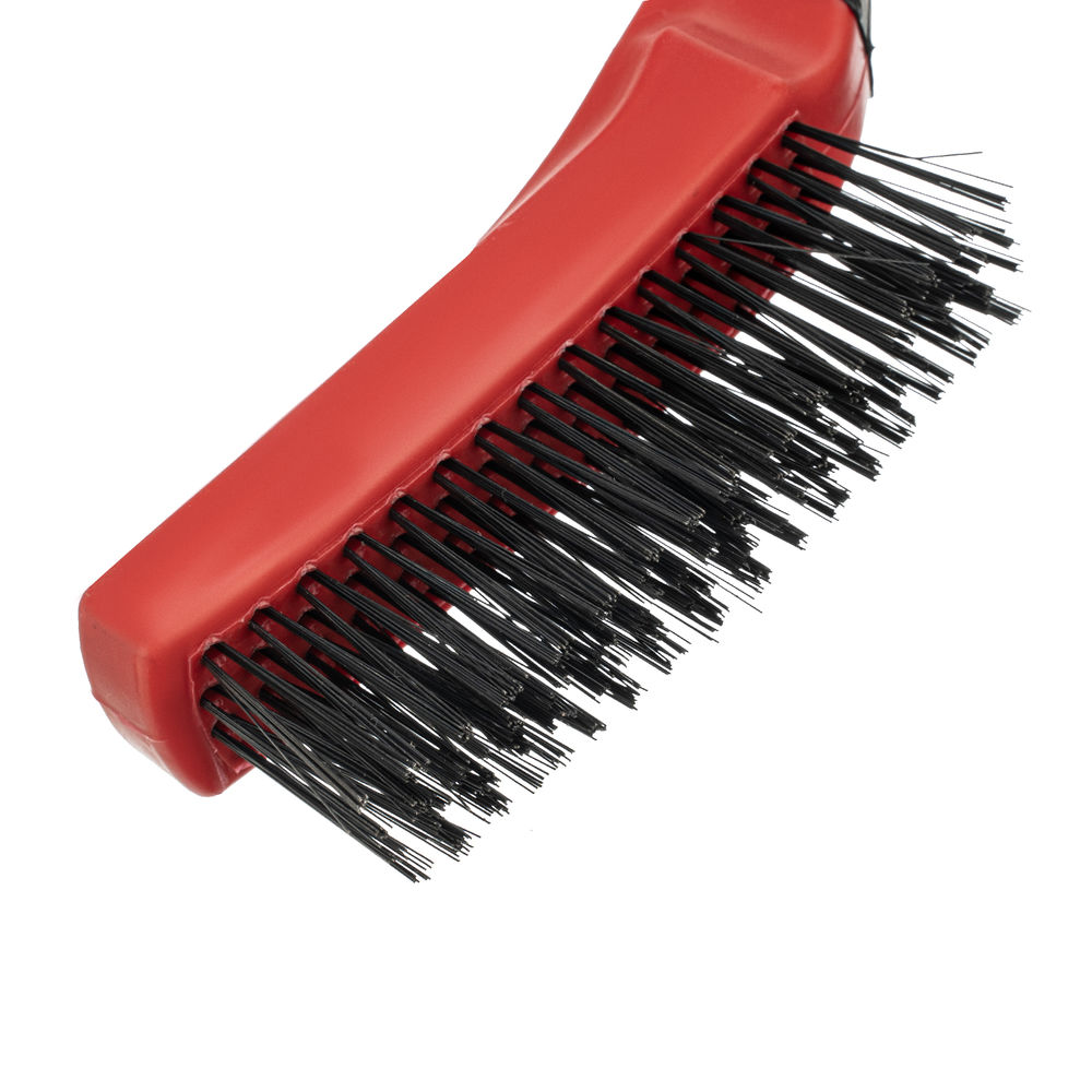 Щетка зачистная четырехрядная, двухкомпонентная рукоятка Matrix (74834)