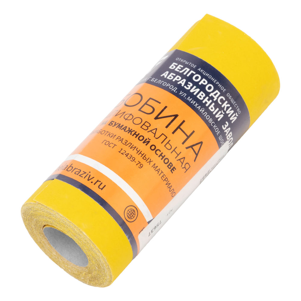 Шкурка на бумажной основе, LP41C, зернистость Р 400, мини-рулон 115 мм х 5 м, БАЗ (75637)