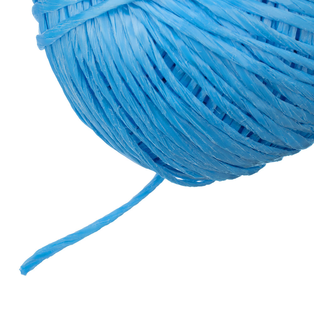 Шпагат полипропиленовый, синий 60 м, 1200 текс Сибртех (93973)