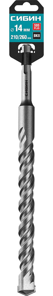 Бур SDS-plus 14 х 260 мм СИБИН 29312-260-14