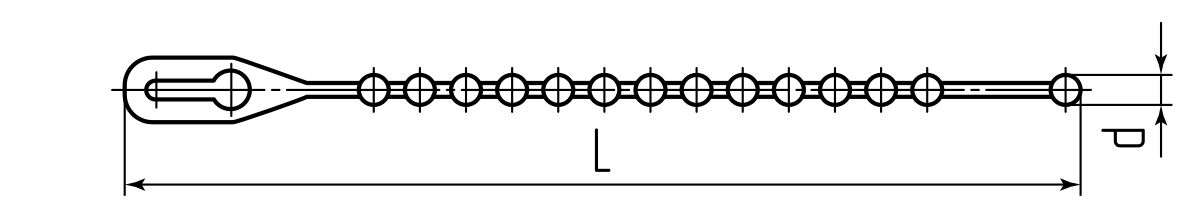 Стяжка нейлоновая КСШ 150 (бел) (100шт) (Fortisflex) (55817)