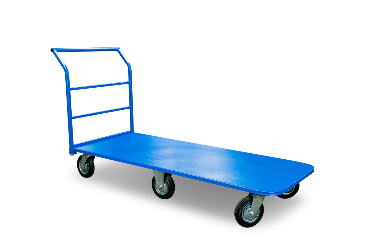 Тележка платформенная TOR ТП-5 (750х1800) г/п 555 кг (200 мм) (1012416)