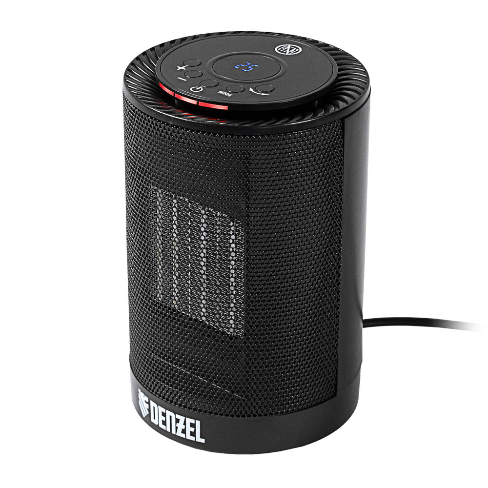 Тепловентилятор электрический керамический DTFC-1200, 3 режима, вентилятор, нагрев 600/1200 Вт Denzel (96418)