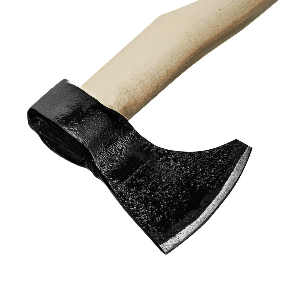 Топор кованный, в сборе, 600/930 г, деревянное топорище, 450 мм, таежный Олень, г. Вача Россия