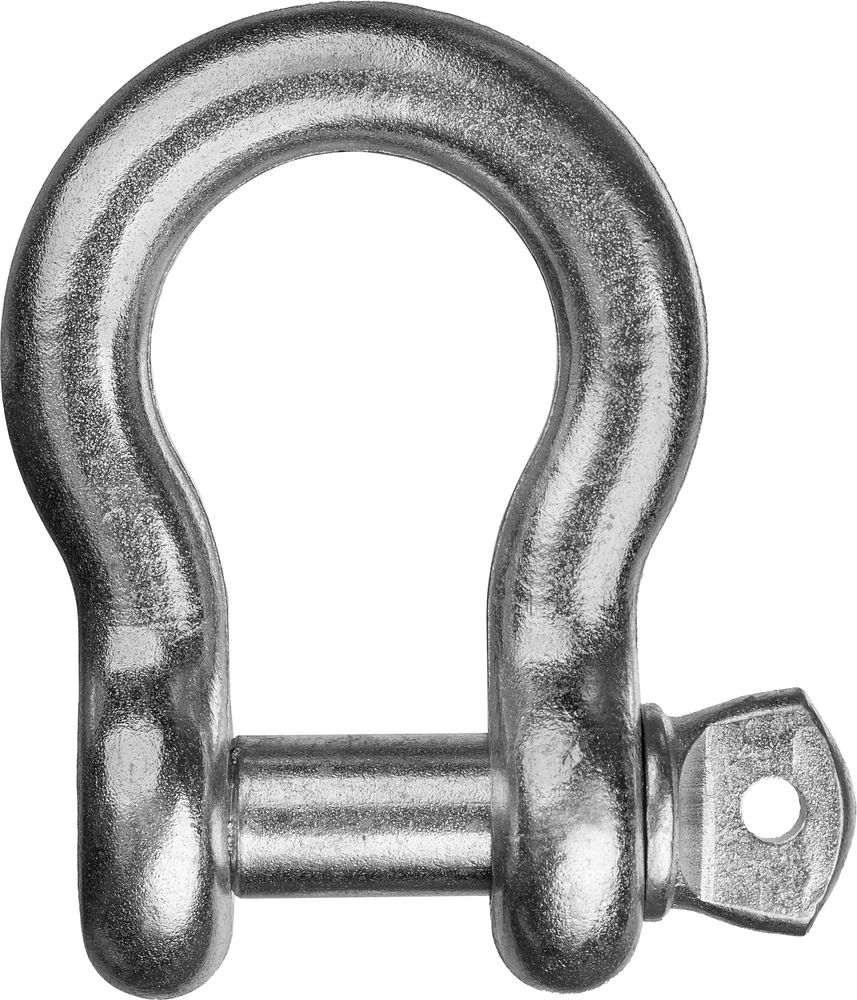 Скоба омегообразная 1/2 (12.7 мм), палец 16 мм, г/п 2 тн, цинк, 6 шт ЗУБР Профессионал 304525-13