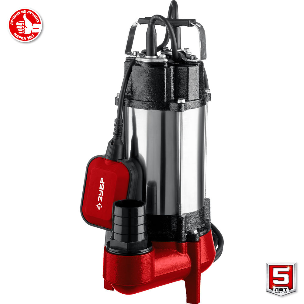 Насос фекальный с режущим механизмом 450 Вт ЗУБР НПФ-450-Р