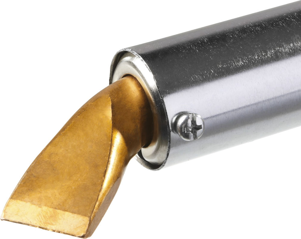 Электропаяльник Ceramic PRO 300 Вт, клин, высокомощный, деревянная рукоятка ЗУБР 55303-300