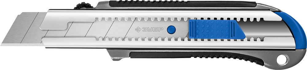 Металлический нож с автостопом 25 мм Профессионал ЗУБР ТИТАН-25 09180