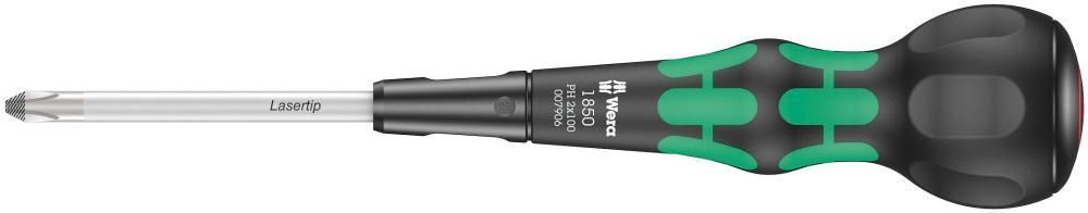 1850 PH Kraftform Ball-Grip Отвёртка крестовая, PH 3 x 150 мм, шарообразная рукоятка (WE-007908)