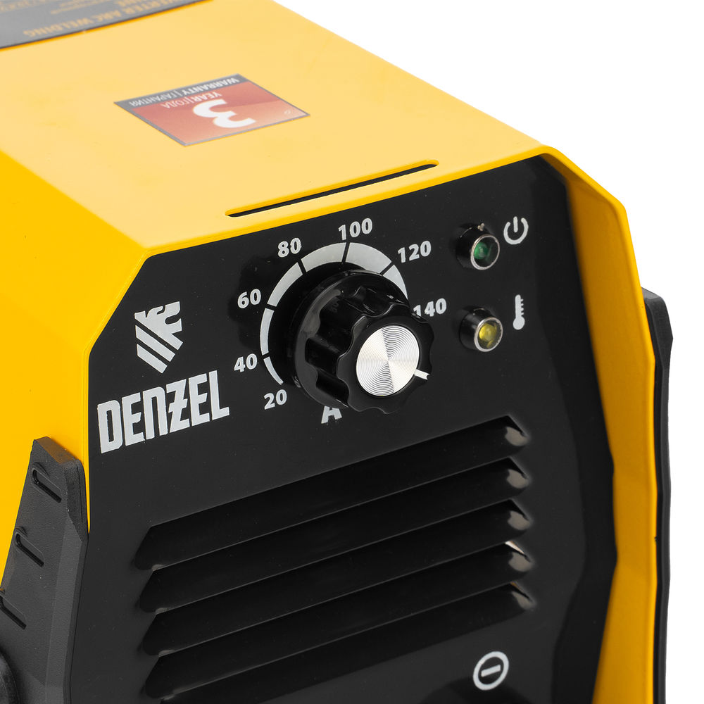 Аппарат инверторный дуговой сварки DS-160 Compact, 160 А, ПВ 70%, диаметр электрода 1.6-3.2 мм Denzel (94371)