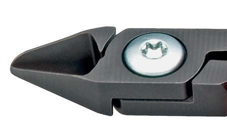 Бокорезы для электроники, узкая головка, 125 мм, обливные ручки (KN-7552125)