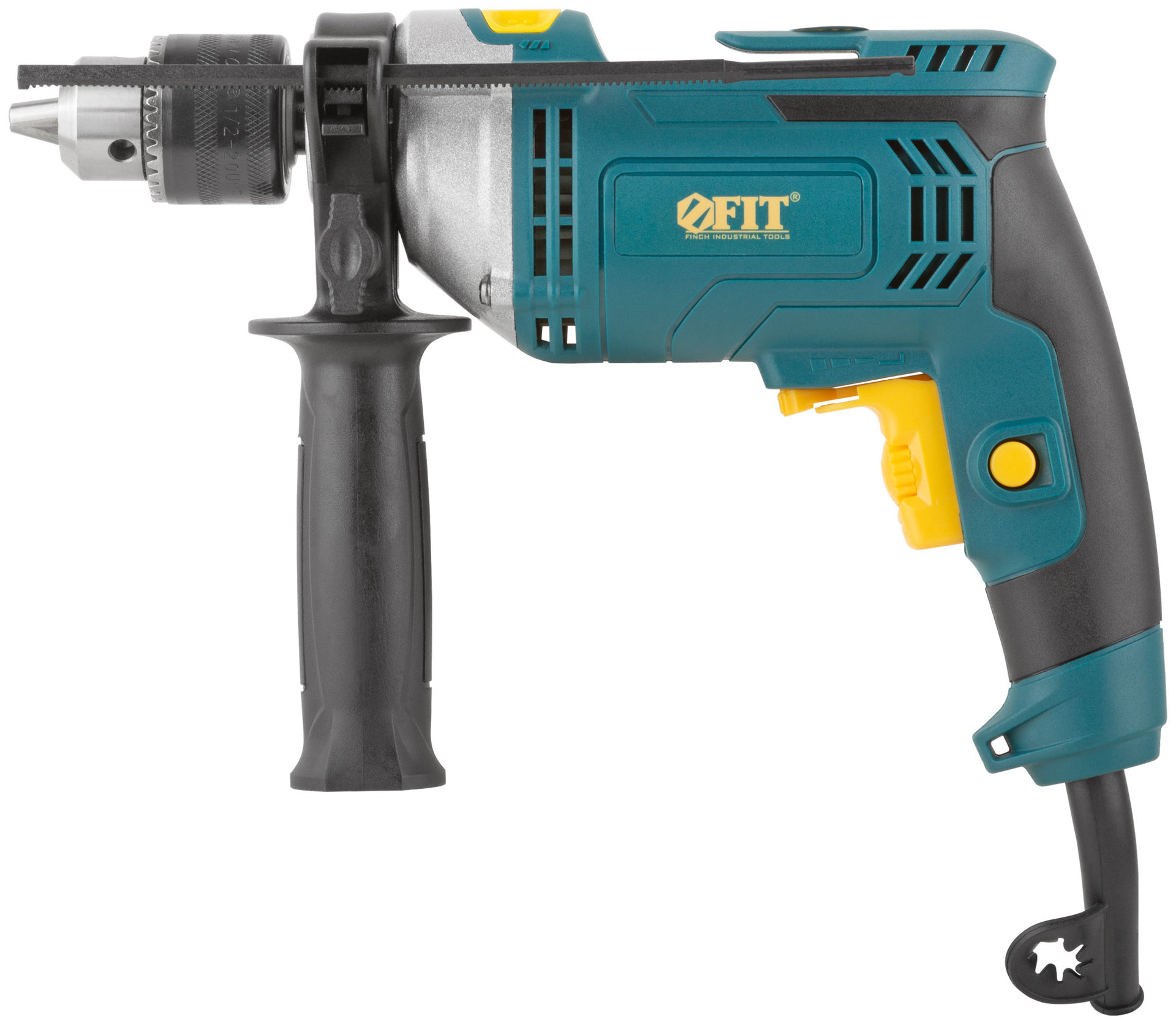 Дрель ударная 750 Вт; 0-3000 об/мин; КлП 13 мм; 2,4 кг; мет. корп.; рез. накл.; коробка (80076)