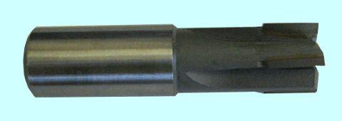 Фреза концевая d28,0х20х100 ц/х Т15К6 с прямой пластиной Z=4