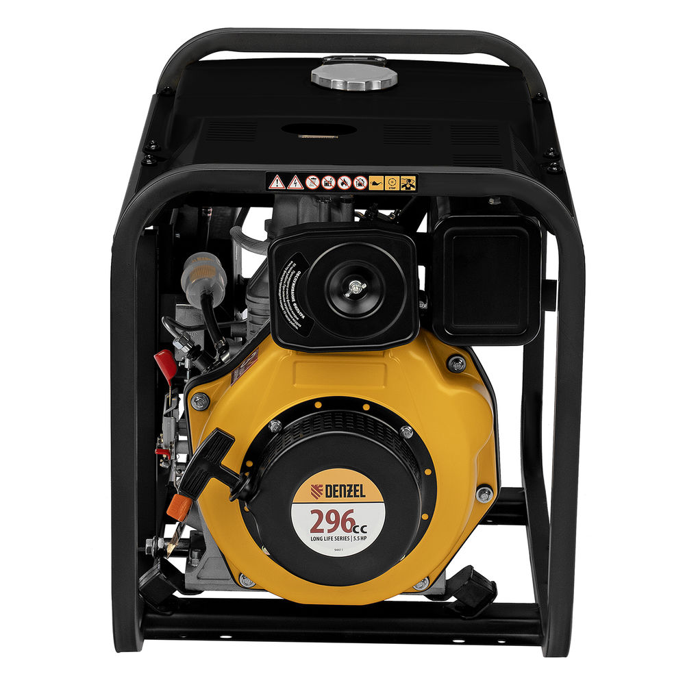 Генератор дизельный DES-32, 3,2 кВт, 230 В, 11 л, ручной стартер Denzel (94411)