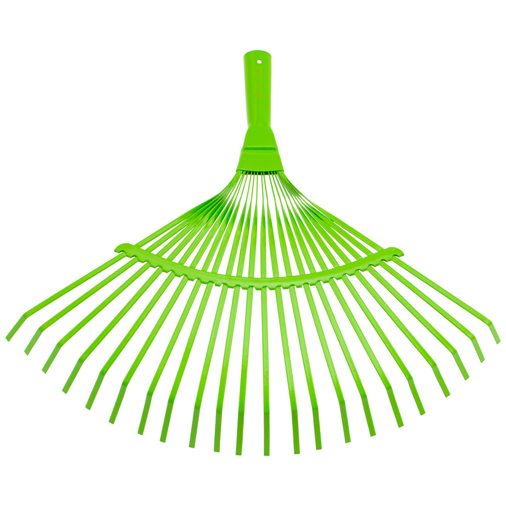 Грабли веерные стальные, 425 мм, 22 плоских зуба, эмалированные, без черенка, Palisad (617705)