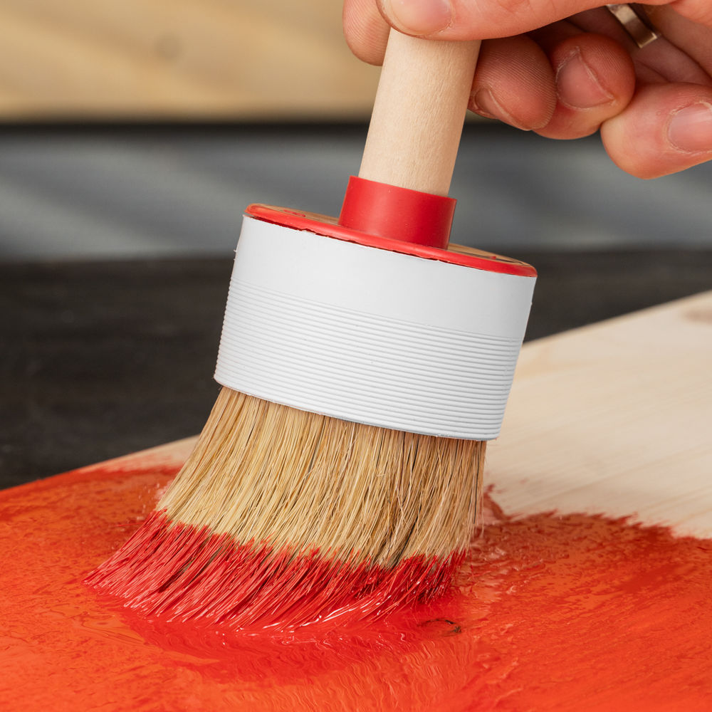 Кисть круглая №18 (60 мм) натуральная щетина, деревянная ручка MTX (82088)