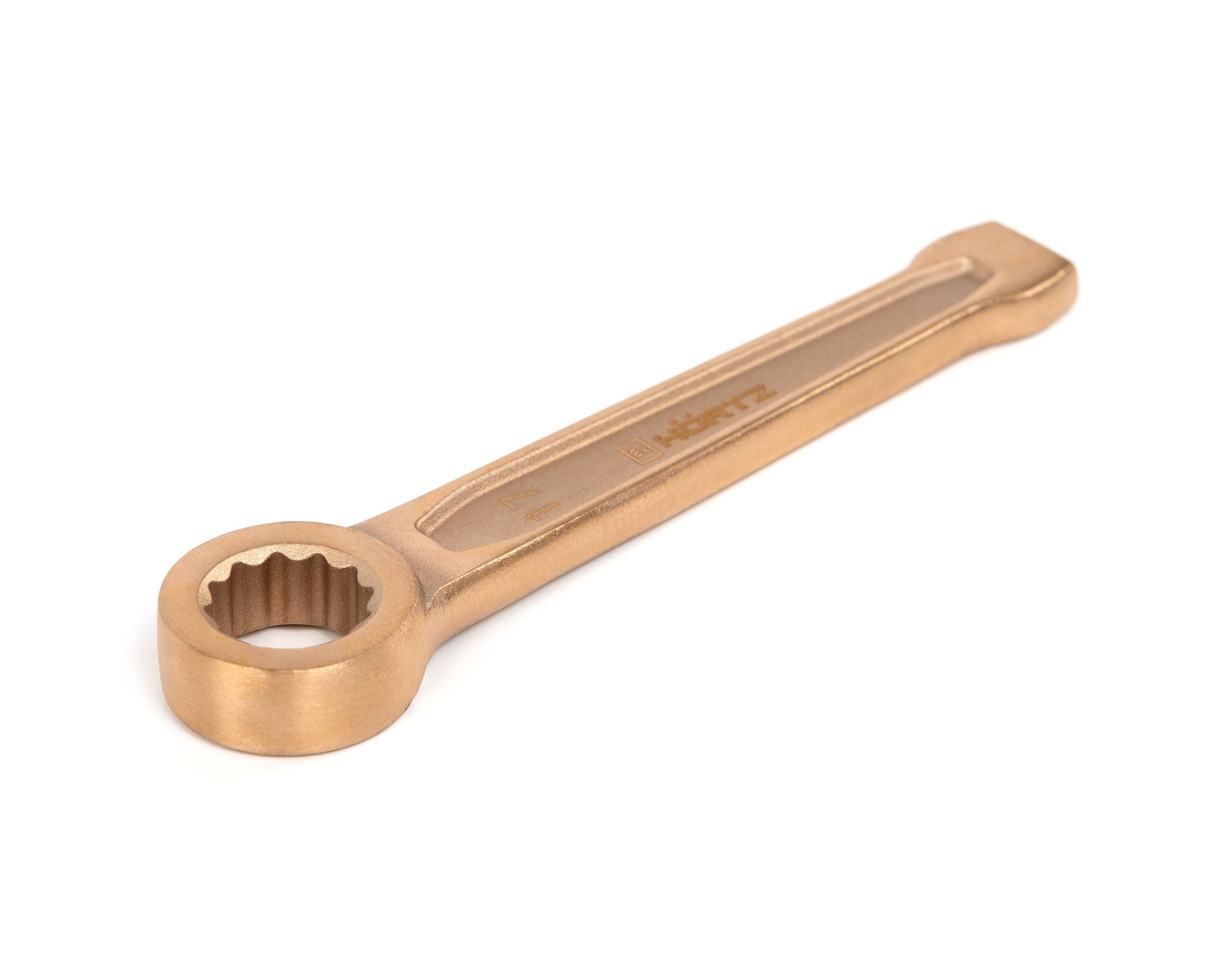 Ключ гаечный накидной ударный 17 искробезопасный сплав BeCu 160-17, HORTZ