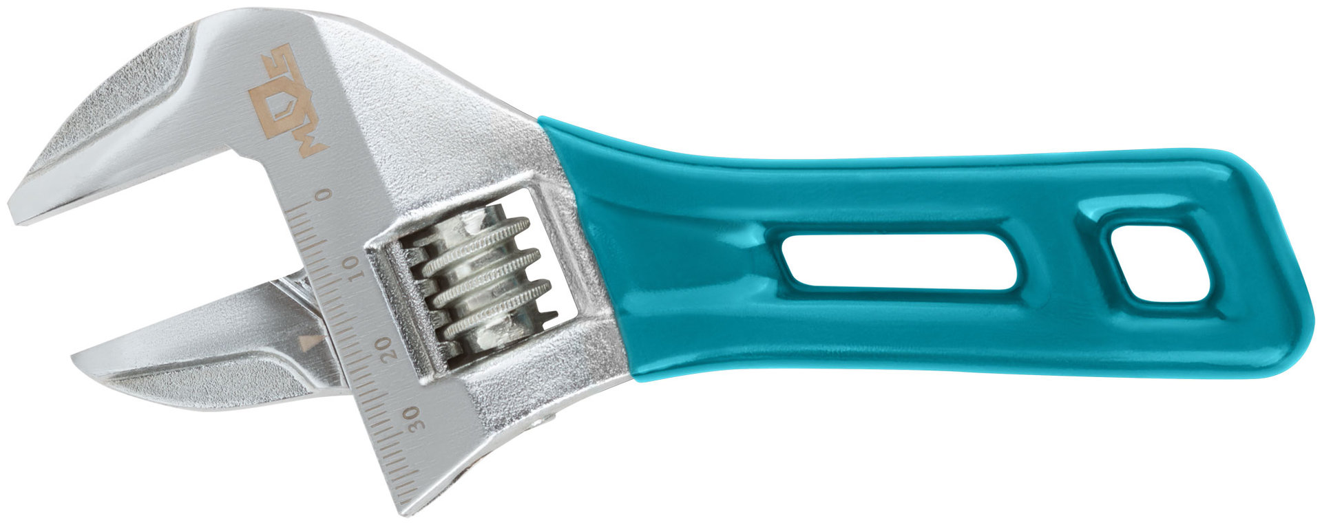 Ключ разводной с тонкими губками, пластиковая накладка на ручку, 150 мм ( 36 мм )