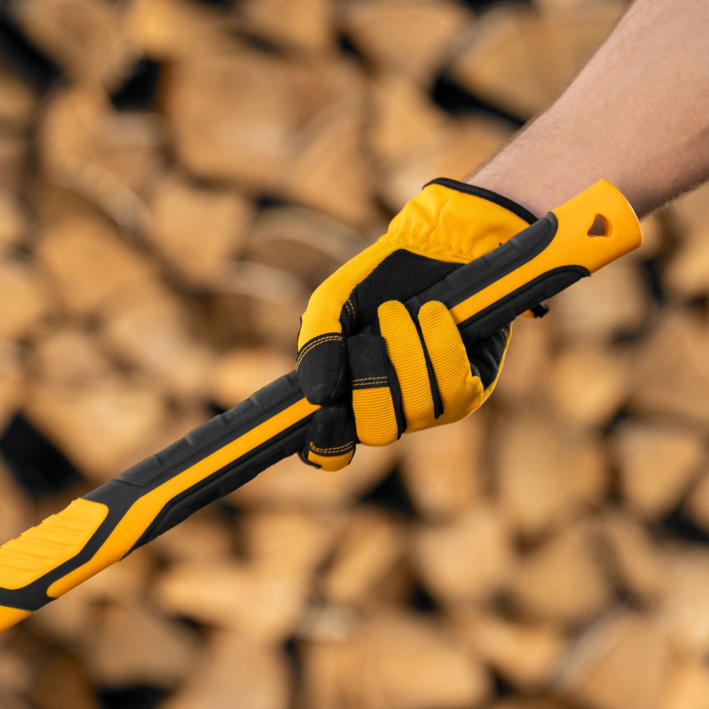 Колун-кувалда 4000 г, кованая, фибергласовая  рукоятка c TPR покрытием, 880 мм Denzel