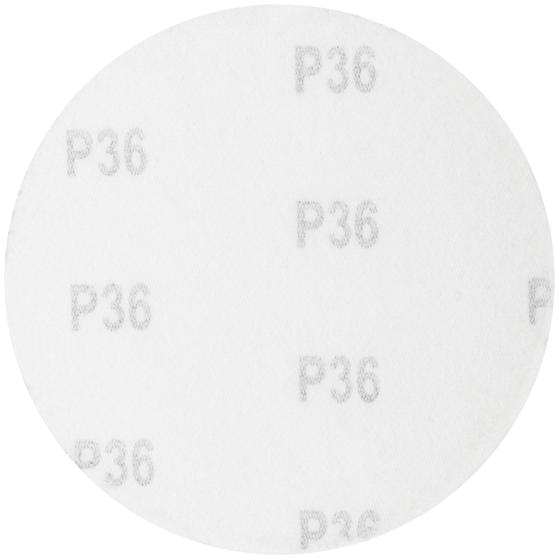 Круги шлифовальные сплошные (липучка), алюминий-оксидные, 125 мм, 5 шт. Р 36 (39771)