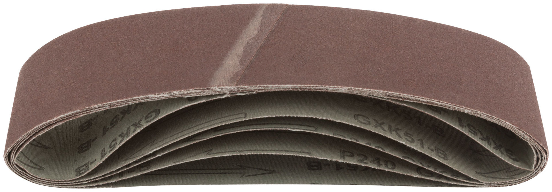 Ленты шлифовальные бесконечные, водостойкие, на тканевой основе, 5 шт., 75х533 мм Р 240 (39699)