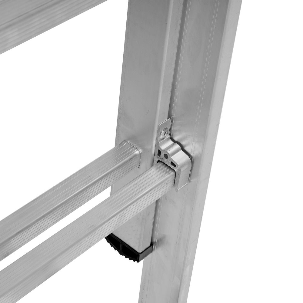 Лестница, 3 х 9 ступеней, алюминиевая, трехсекционная, Сибртех (97819)