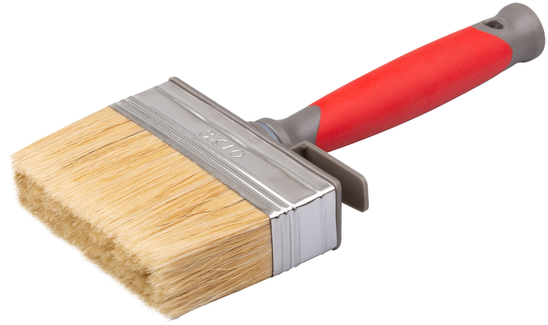 Макловица PRO, 70% ПБT/30% светлая натуральная щетина, нерж.обжим, 2-к ручка, 30 х 100 мм (30-0552)