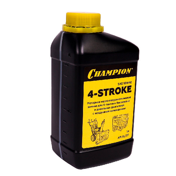 Масло для 4-тактных двигателей полусинтетическое зимнее CHAMPION SAE 10W40 API SL/CF 1л (952853)