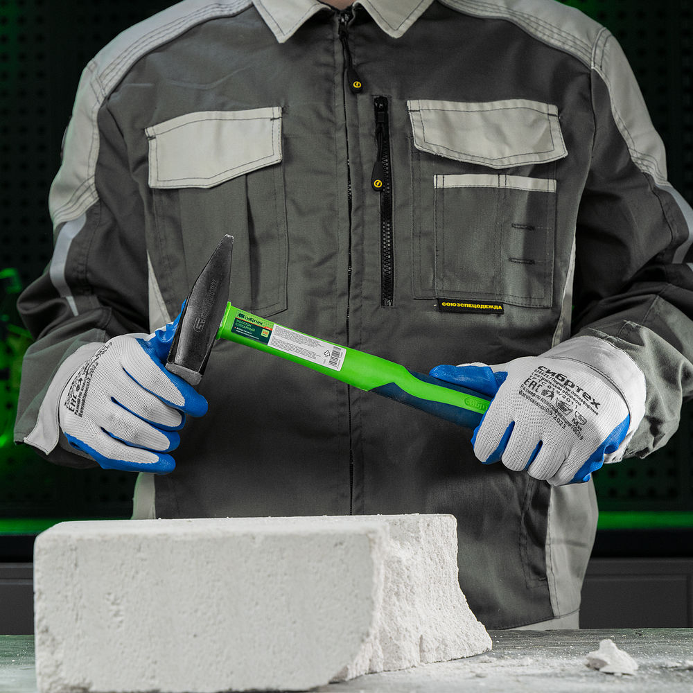 Молоток слесарный, 600 г, фибергласовая обрезиненная рукоятка Сибртех (10325)