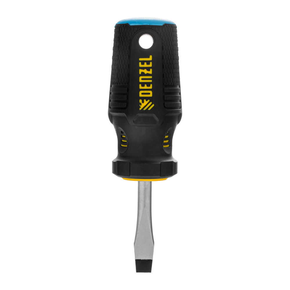 Отвертка, SL6x38 мм, S2, 3к рукоятка Denzel (122017)