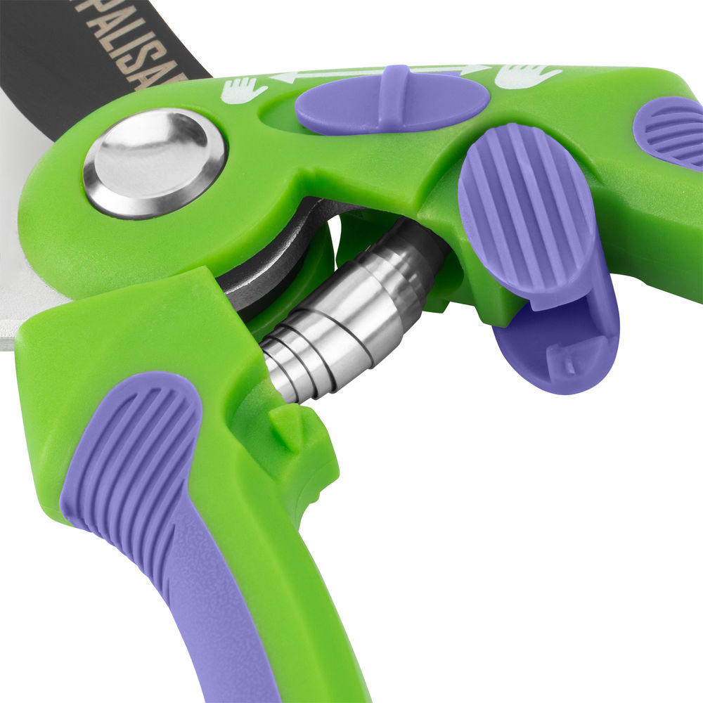 Секатор с наковальней, 215 мм, регулировка захвата, двухкомпонентные рукоятки, Palisad (60486)