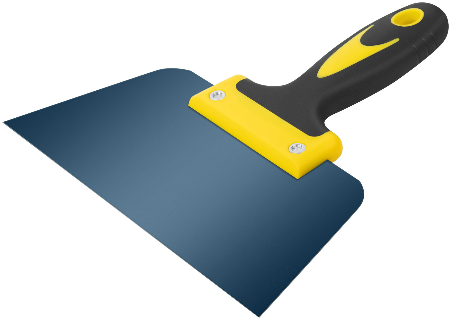 Шпатель фасадный Мастер, пружинная колоризованная сталь, двухкомпонентная ручка, плоский 200 мм (06462)