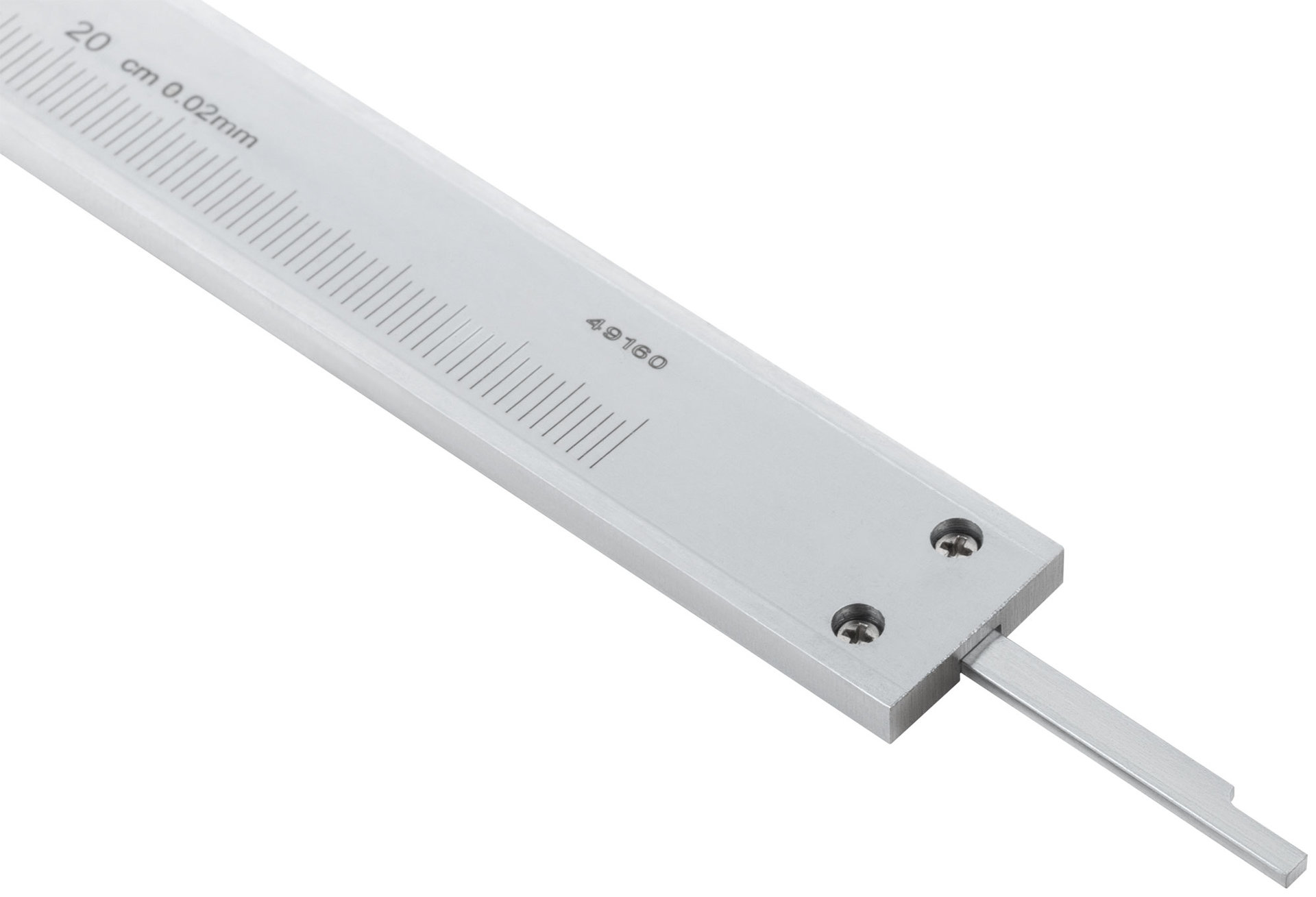 Штангенциркуль металлический нержавеющий 200 мм/ 0,02 мм ( пластиковый кейс ) (19845)