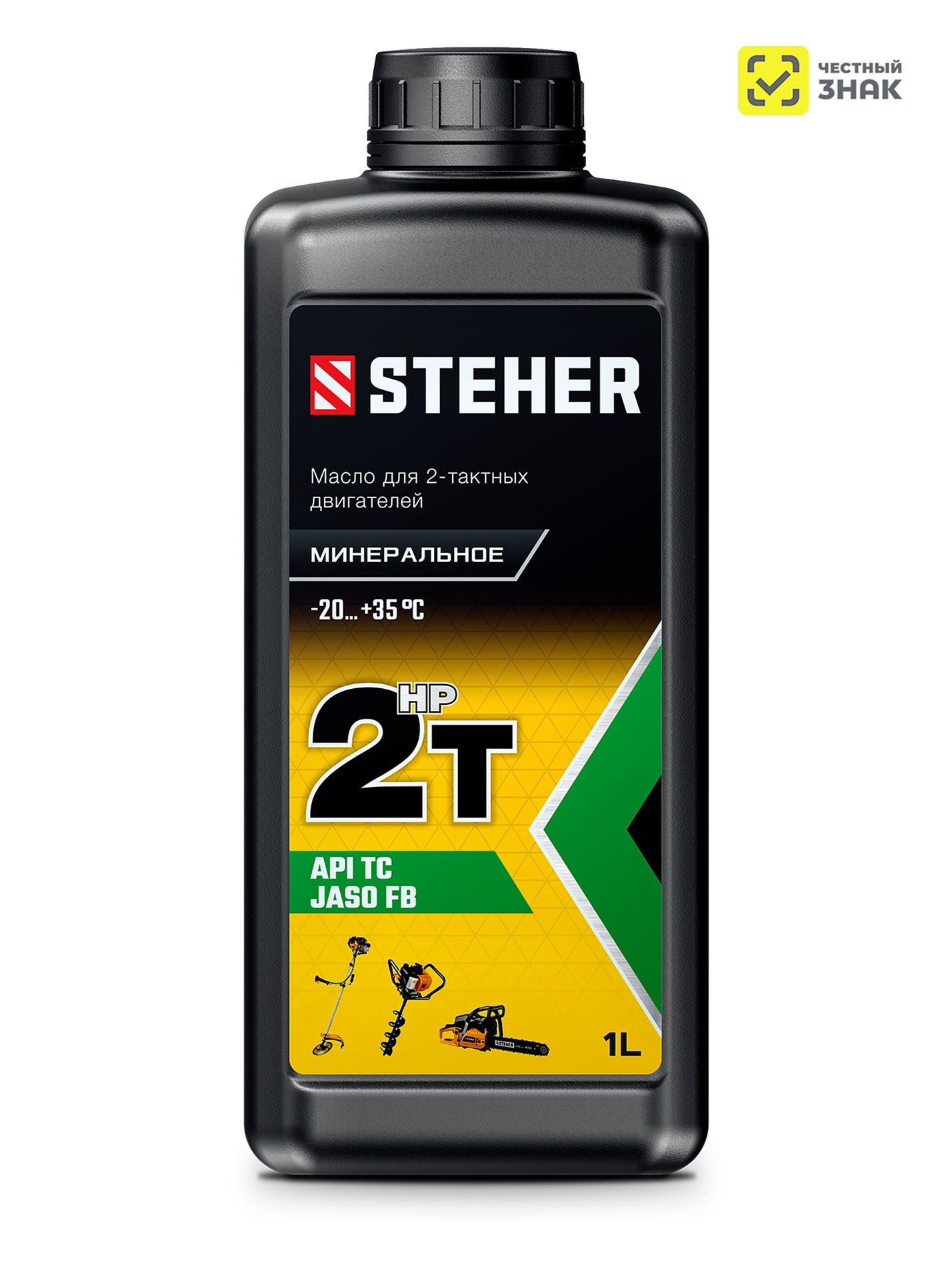 STEHER 2T-HP, 1 л, минеральное масло для 2-тактных двигателей (76003-1)